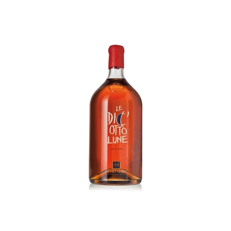 Le 18 Lune Anniversario 60 Anni Stravecchia Marzadro Jeroboam 3 litri con Dondolo