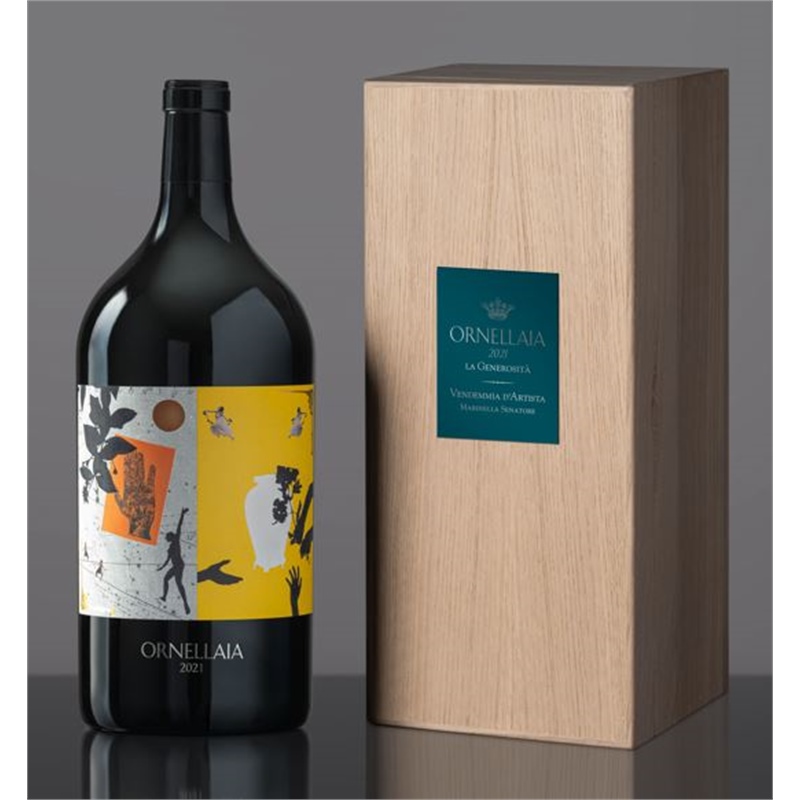 Bolgheri Superiore DOC Ornellaia Vendemmia D'Artista LA GENEROSITA' 2021 Jeroboam 3 Litri Ornellaia artista MARINELLA SENATORE