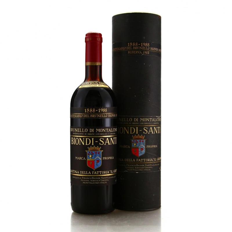 [00383] Brunello Di Montalcino Riserva Centenario in Tubo Biondi Santi 1985