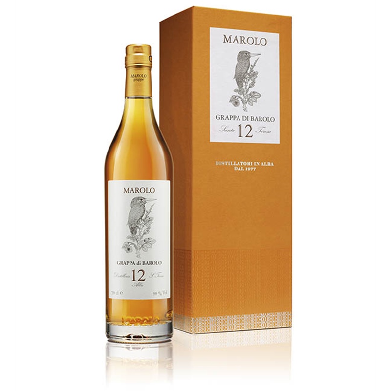Grappa di Barolo 12 Anni 0,7L 50° cofanetto Cartone Marolo