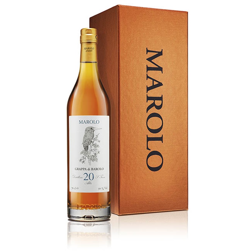 Grappa di Barolo 20 Anni 0,7L 50° cofanetto Cartone Marolo