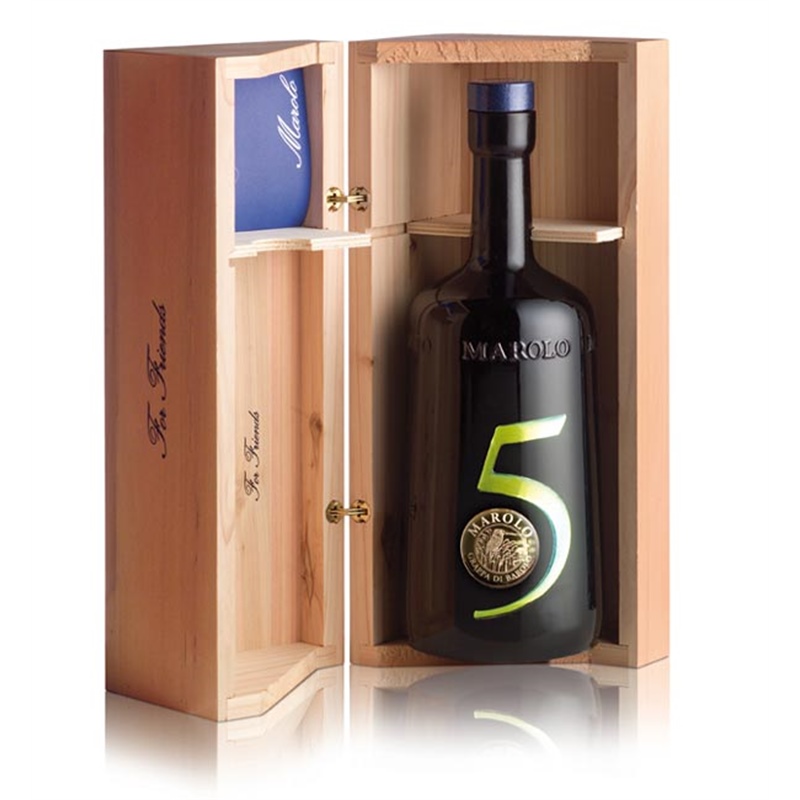 Grappa di Barolo For Friends 5 Anni 1L 42° cofanetto Legno Marolo