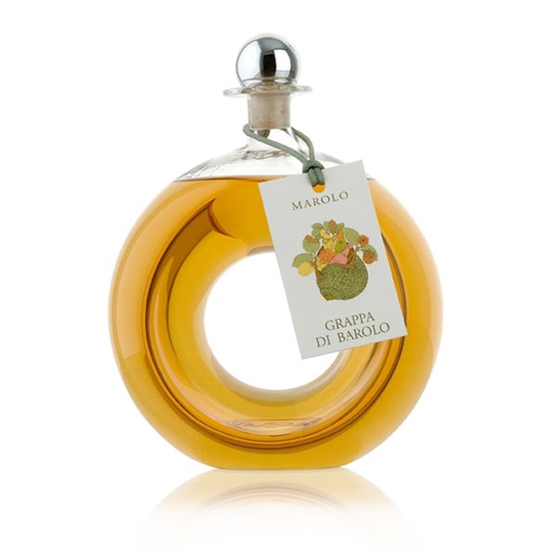 Grappa di Barolo Vetri Soffiato Foro 0,5L 42° cofanetto Cartone Marolo