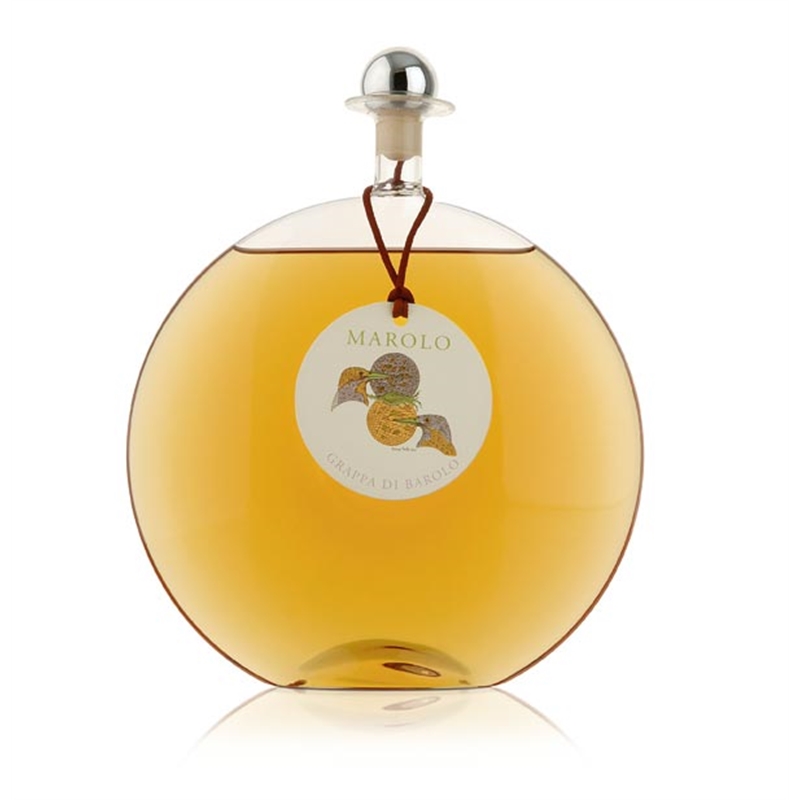 Grappa di Barolo Vetri Soffiato Moon 0,5L 42° cofanetto Cartone Marolo