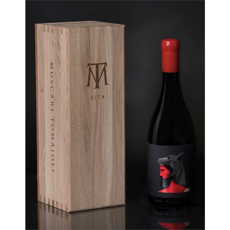 Montepulciano Aita Lazio IGP 2022 Muscari Tomajoli Scatola Legno