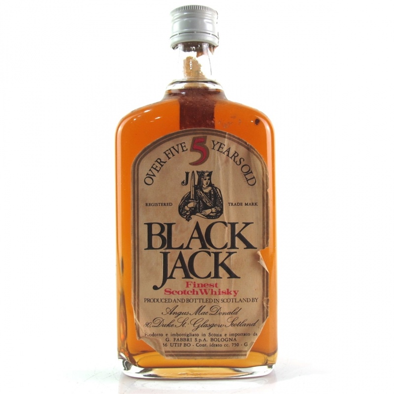 Over 5 Years Old Finest Scotch Whisky Black Jack