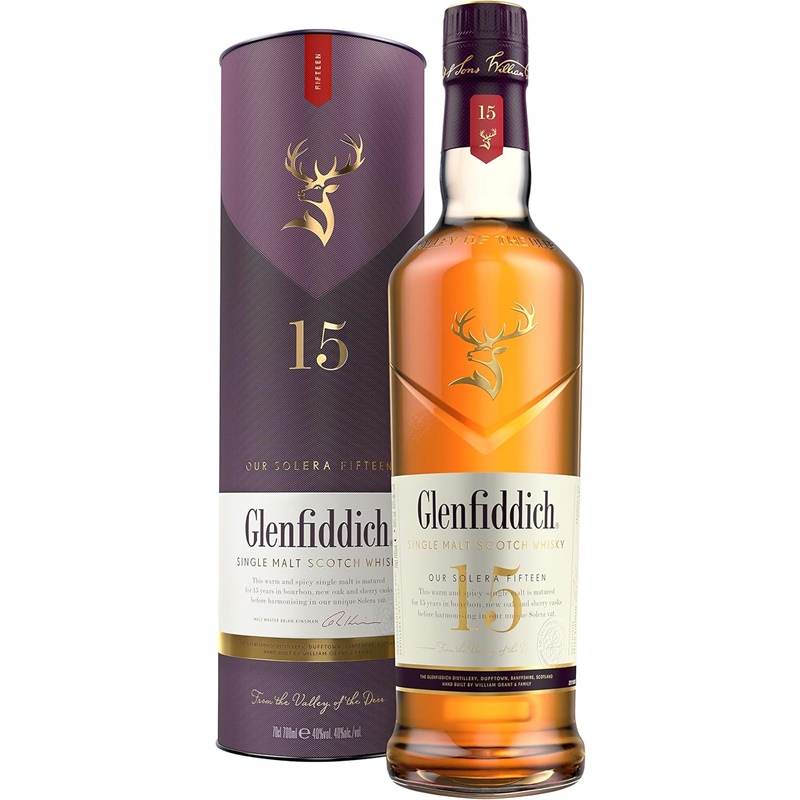 Single Malt Scotch Whisky 15 Anni 0,7L 40° Glenfiddich